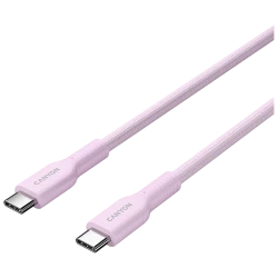 CANYON cable OnWire 60CL C-C 60W COLOR Braided 1m Pink - thumbnail 2