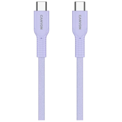 CANYON cable OnWire 60CL C-C 60W COLOR Braided 1m Purple - thumbnail 3
