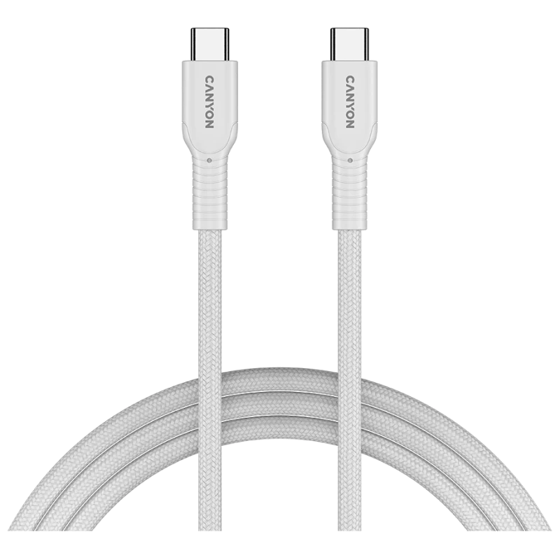 CANYON cable OnWire 60CL C-C 60W COLOR Braided 1m White - image 1