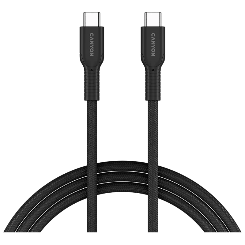 CANYON cable OnWire 60CL C-C 60W COLOR Braided 1m Black - image 1