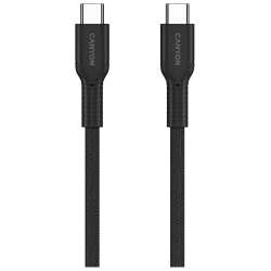 CANYON cable OnWire 60CL C-C 60W COLOR Braided 1m Black - thumbnail 3
