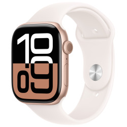 Apple Watch S10 GPS 42mm Rose Gold Alu Case with Light Blush Sport Band - - thumbnail 1