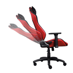 Trust GXT 714R gaming stolica RUYA, crvena, udobna, podesiv ergonomska, eko materijal - thumbnail 2