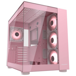 COUGAR FV150 RGB PC Kućište Srednji toranj, RGB osvjetljenje, prozirni panel, Pink - thumbnail 1