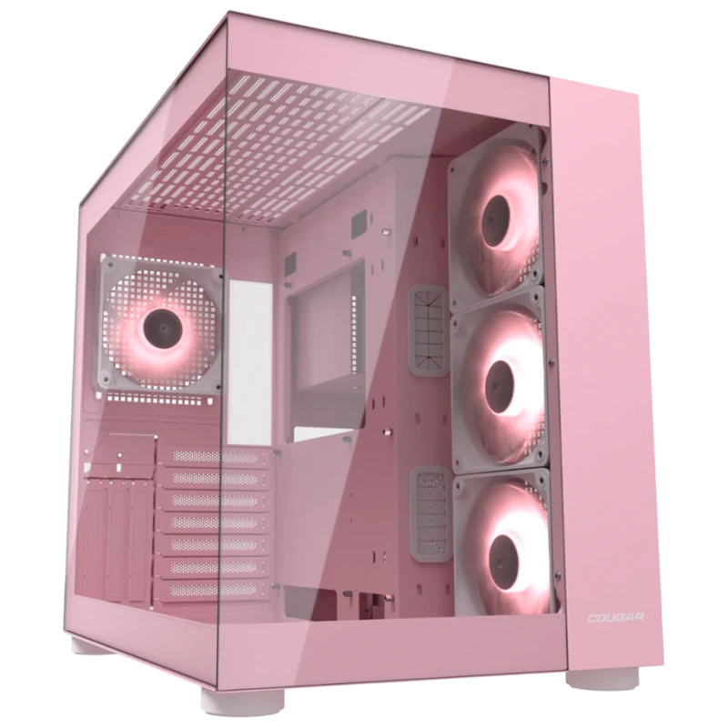 COUGAR FV150 RGB PC Kućište Srednji toranj, RGB osvjetljenje, prozirni panel, Pink - image 1