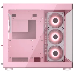 COUGAR FV150 RGB PC Kućište Srednji toranj, RGB osvjetljenje, prozirni panel, Pink - thumbnail 3