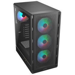 COUGAR Kućište AIRFACE PURE RGB Srednji Toranj, RGB osvjetljenje, Crno, Stakleni panel - thumbnail 3