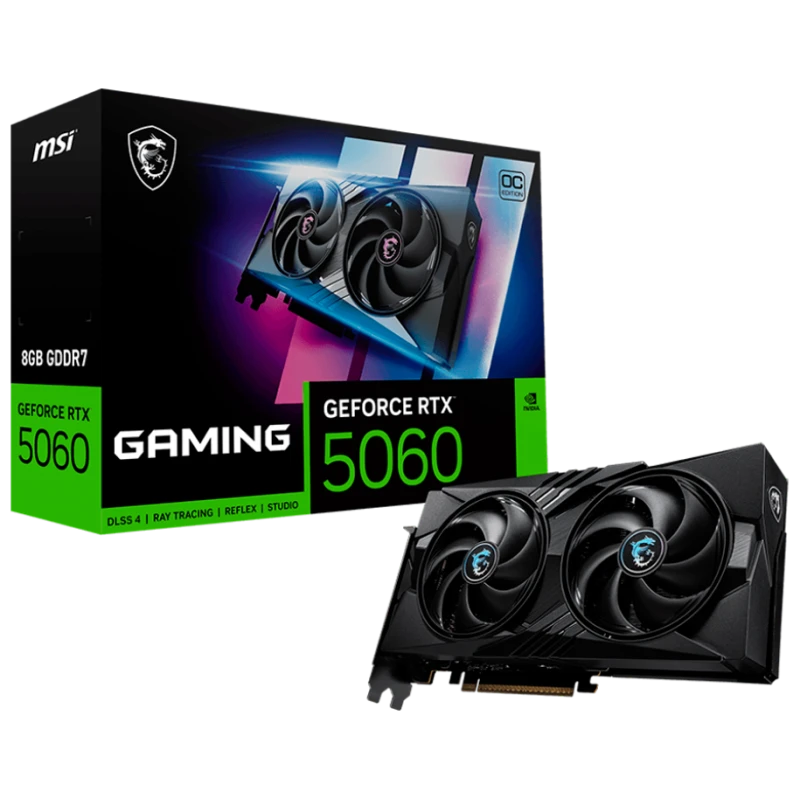MSI Grafička kartica NVIDIA GeForce RTX 5060 8GB GDDR7, 128bit, PCI Express Gen 5 - image 1