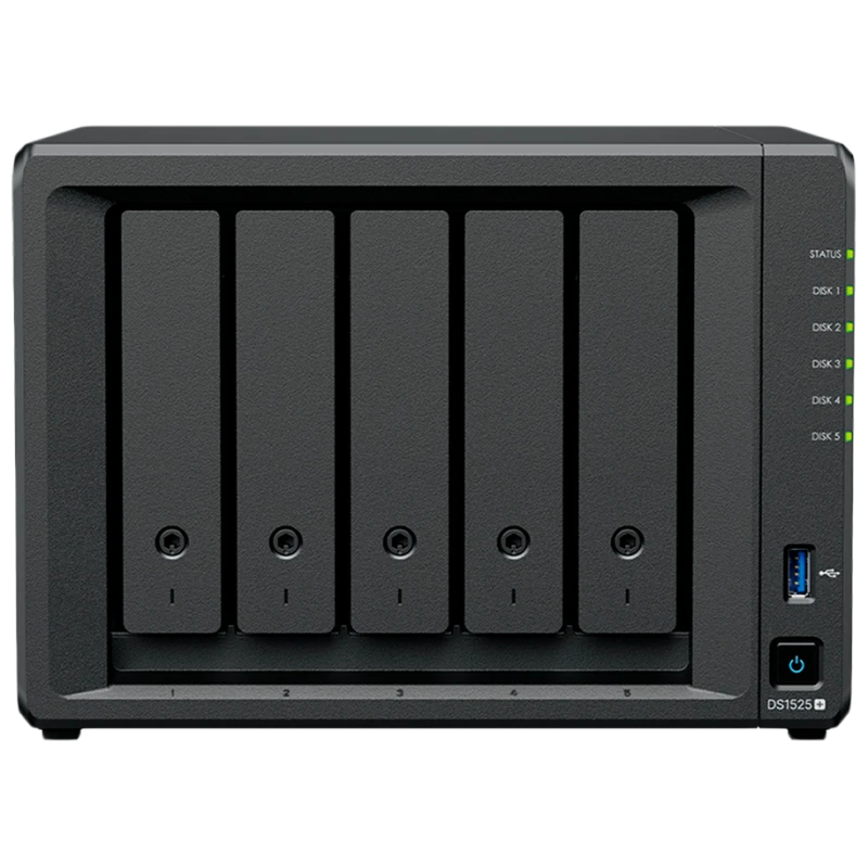Synology DiskStation DS1525 - 5 Bay, Quad-Core, 8GB RAM, 2.5GbE - image 1