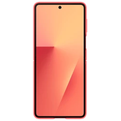 Samsung Silikonska maska s prstenom za Galaxy Z Flip7, crvena, fleksibilna zaštita, udoban prsten - thumbnail 2