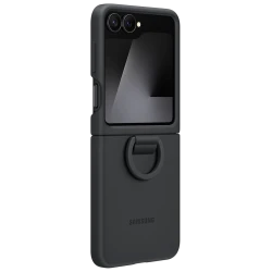 Samsung Silikonska Maskica za Galaxy Z Flip7 FE Crna, Tanka, Protuklizna, Elegantna - thumbnail 4