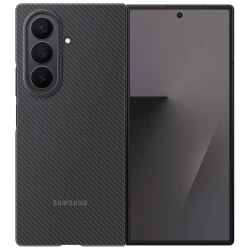 Samsung Maskica za Galaxy Z Fold7 Carbon Shield Crna, ultra tanka, izdržljiva, zaštita od ogrebotina, premium dizajn - thumbnail 1