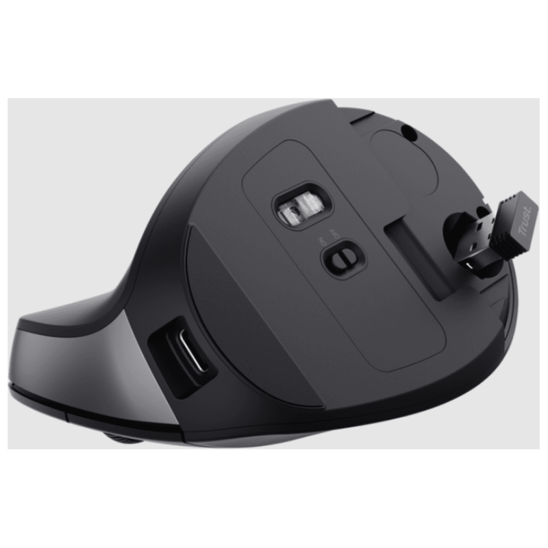 Trust Bayo II ergonomskiwireless miš, silent, 800-2400dpi, optički, USB, crni - image 1