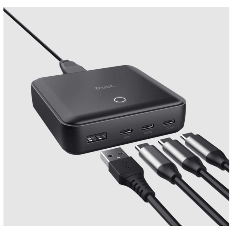 Trust Maxo 100W 4-port USBdesktop punjač, 3 USB-C porta,1 USB-A port - image 1