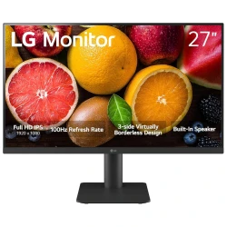 LG 27'' 27MS550-B FHD 100HzIPS, 5ms, 250cd, 2xHDMIVESA 75x75, Tilt, Height, - thumbnail 1