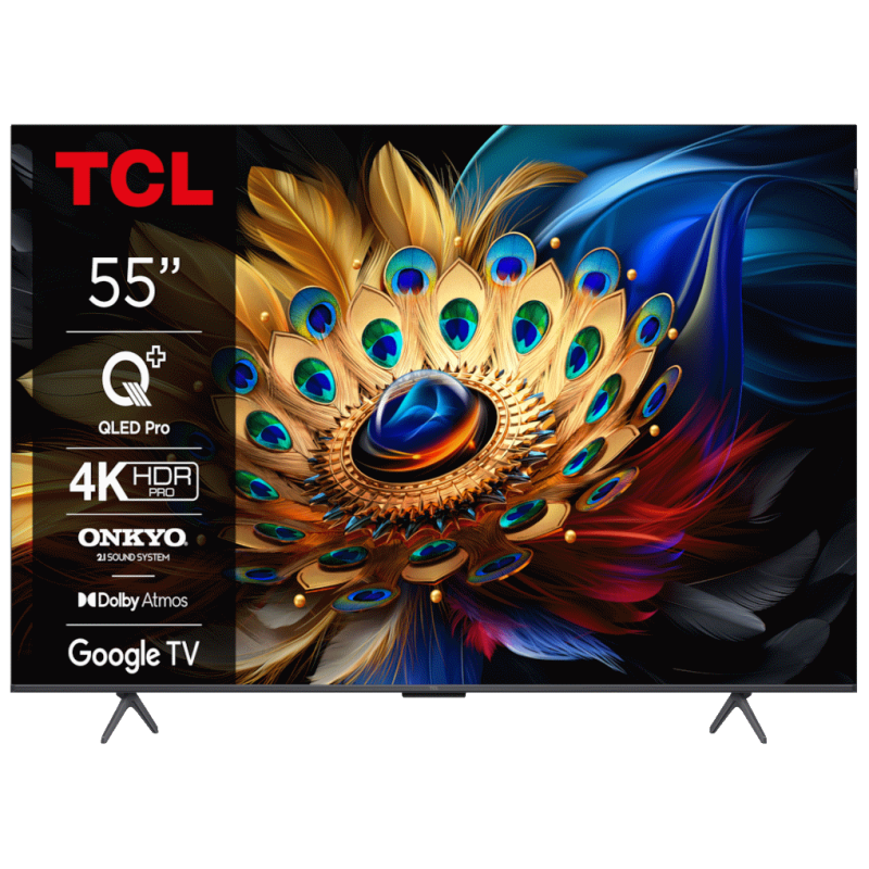 TCL 55"C655 4K QLED TVMotion Clarity 120HZ Google TVHDMI 2.1; 2.1 ONKYO Dolby Atmos - image 1