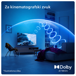 Philips 65"PUS7409 4K GooglePixel Precise Ultra HDDolby Atmos zvuk - thumbnail 4