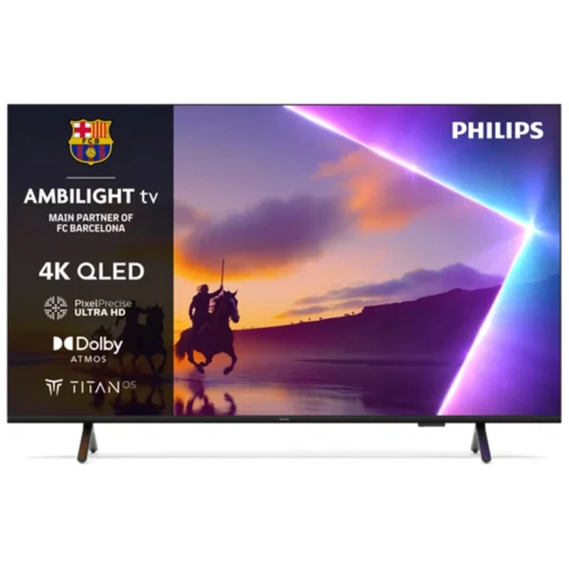 Philips 65''PUS8510 4K QledTitan OS; AMBILIGHT TV;Pixel Precise Ultra HD; Dolby Atmos - image 1