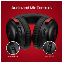 HyperX Cloud III WirelessGaming Headset (Black-Red) - thumbnail 1