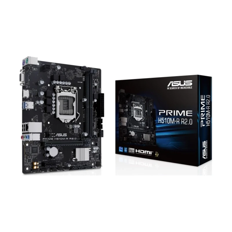 ASUS MB PRIME H510M-R R2.0-SIIntel H470, LGA1200, micro ATXPCIe 4.0, VGA, HDMI, 2xDDR4, - image 1