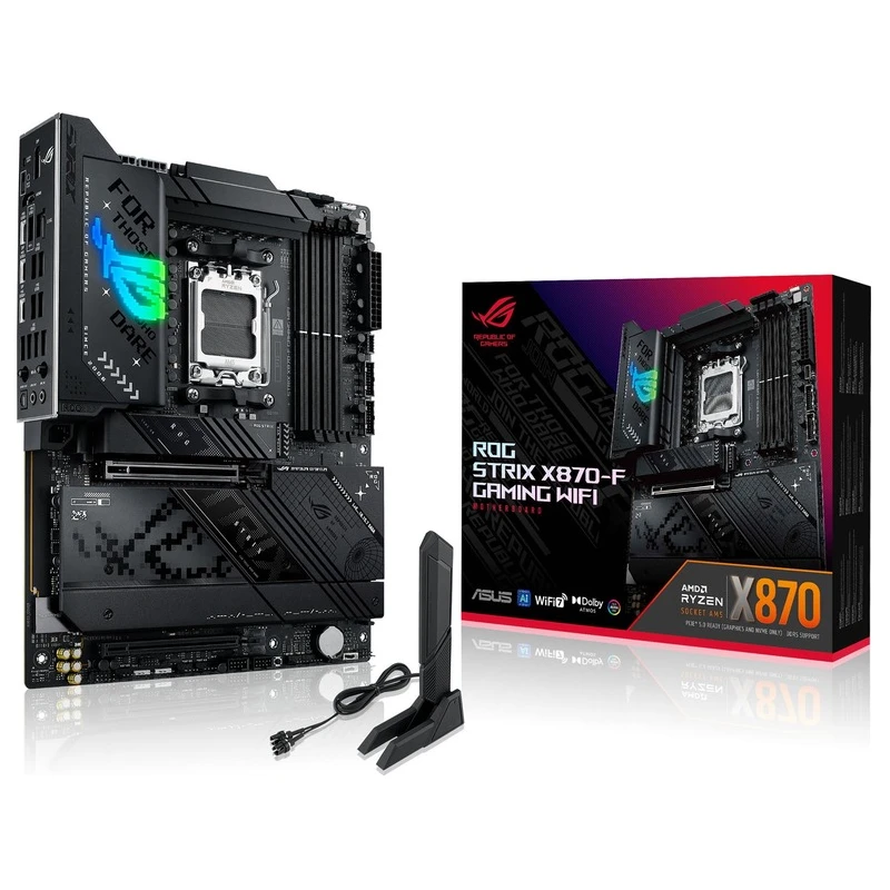 ASUS ROG STRIX X870-F GAMINGWIFI, X870, AM5; 4xDDR54x M.2; 2x SATA,HDMI,12x USB, RAID,ATX - image 1