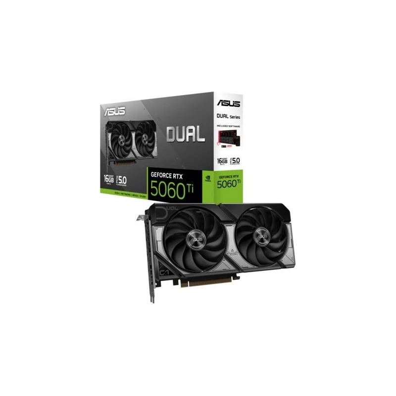 ASUS VGA DUAL-RTX5060TI-O16G 16GB GDDR7 OC Edition,128-bit 3x DP, 1x HDMI - image 1