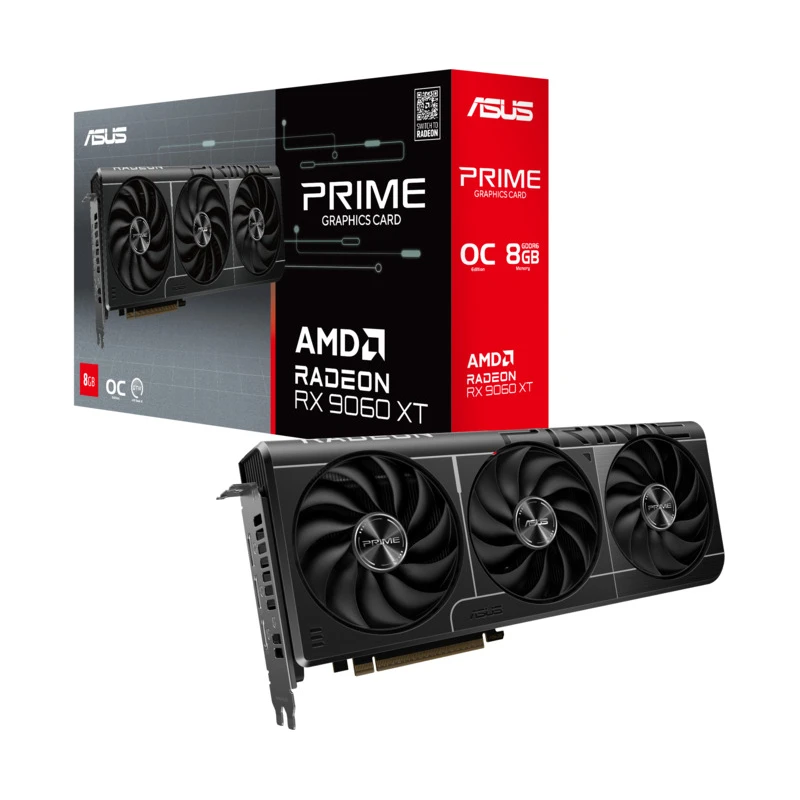ASUS VGA PRIME-RX9060XT-O8G8GB GDDR6, 128-bit,2x DP, 1x HDMI - image 1