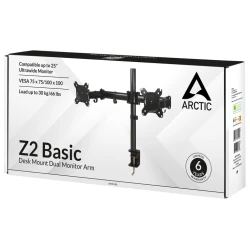 Arctic Z2 Basic dual nosačza monitore, desk mountdual monitor arm - thumbnail 4