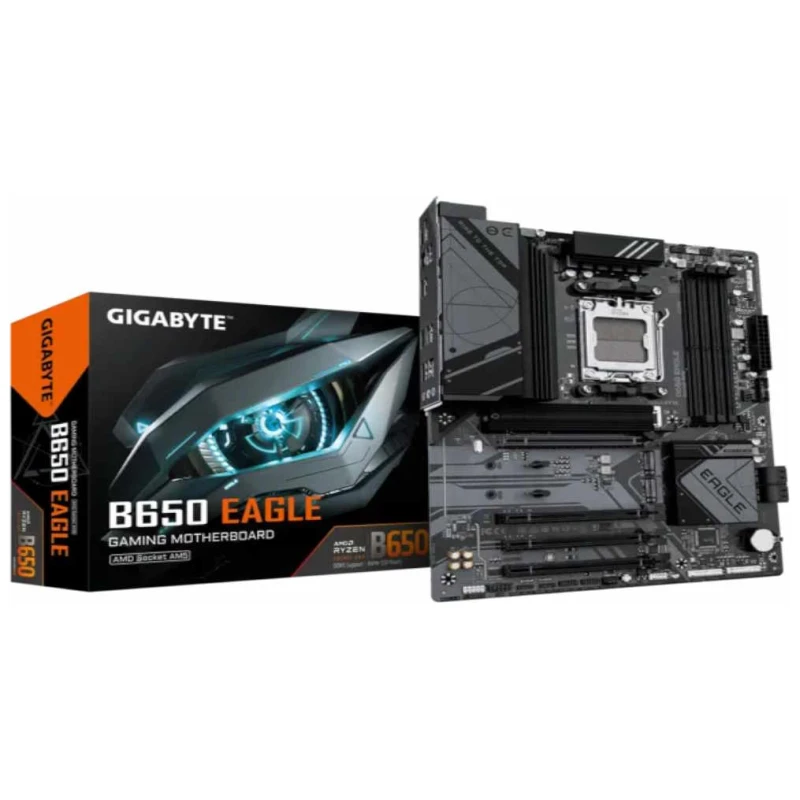 Gigabyte MB B650 EagleAM5; 4xDDR5; up to 256GB,(up to 7600MHz); 4x SATA,3xM.2, DP, HDMI - image 1