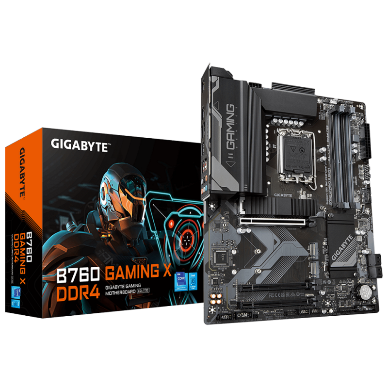 Gigabyte MB B760 GAMING X DDR4LGA1700; 4xDDR4; 3xM.2; 4xSATA8xUSB; HDMI, DP; ATX; - image 1
