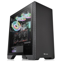 Thermaltake S300 TG Mid tower case, tempered glass, 1x standard fan 120mm - thumbnail 1
