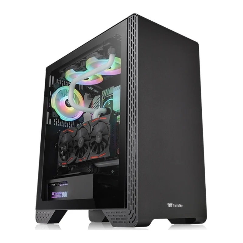 Thermaltake S300 TG Mid tower case, tempered glass, 1x standard fan 120mm - image 1