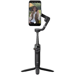 DJI Osmo Mobile 6 Gimbal Crna3-osna stabilizacija,prenosnai sklopiva, ugrađena produzena sipka - thumbnail 2