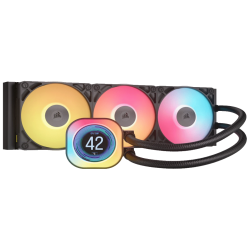 CORSAIR TITAN 360 RX LCD AIOLiquid CPU Cooler, Black,RX120LGA1851, LGA1700, AM5, AM4 - thumbnail 2