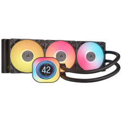 CORSAIR TITAN 360 RX LCD AIOLiquid CPU Cooler, Black,RX120LGA1851, LGA1700, AM5, AM4 - thumbnail 3