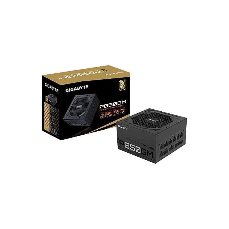 Gigabyte PSU 850W Gold Modular80+ GOLD; Fully Modular8xSATA,4xPCIe 6+2 Pin, 1xFloppy; - image 1