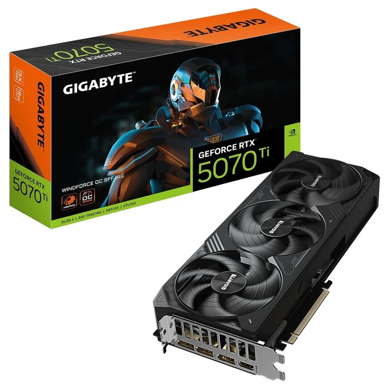 Gigabyte 5070 Ti Windforce OCSFF 16GB GDDR7, 256-bit3xDP, 1xHDMI - image 1