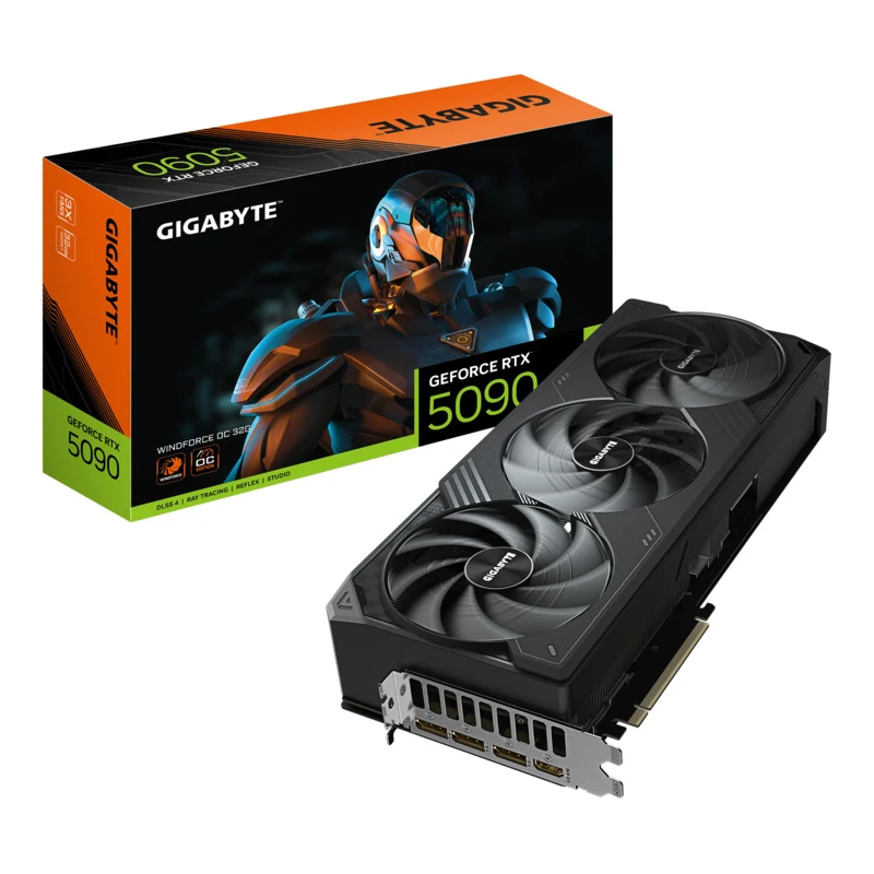 Gigabyte 5090 Windforce OC 32G32GB GDDR7, 512-bit3x DP, 1xHDMI - image 1