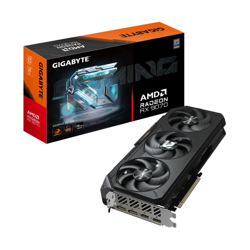 Gigabyte VGA 9070 GAMING OC-1616GB GDDR6, 256bit 2xHDMI, 2xDP - image 1