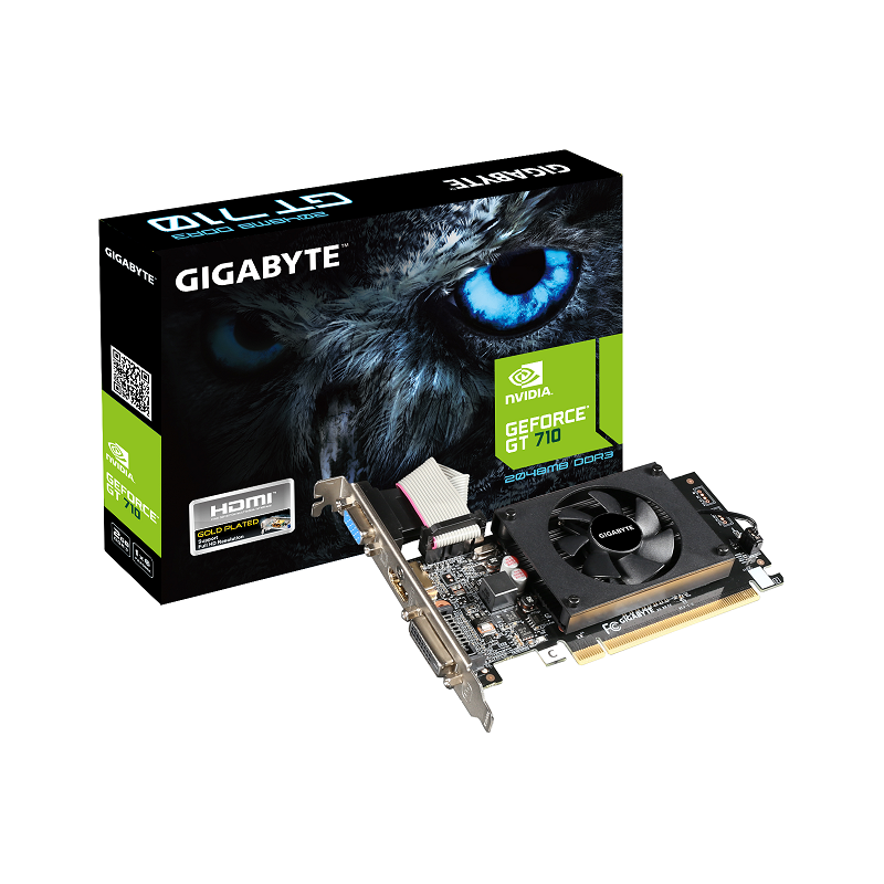 GIGABYTE VGA GV-N710D3-2GL 2.0nVidia GeForce GT 7102GB DDR3 64bit;VGA,DVI,HDMI - image 1