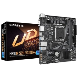 Gigabyte H610M S2H V3 DDR4LGA1700; 2xDDR4; M.2; 4xSATA6xUSB; HDMI, 2xDP, DVI, VGA - thumbnail 1