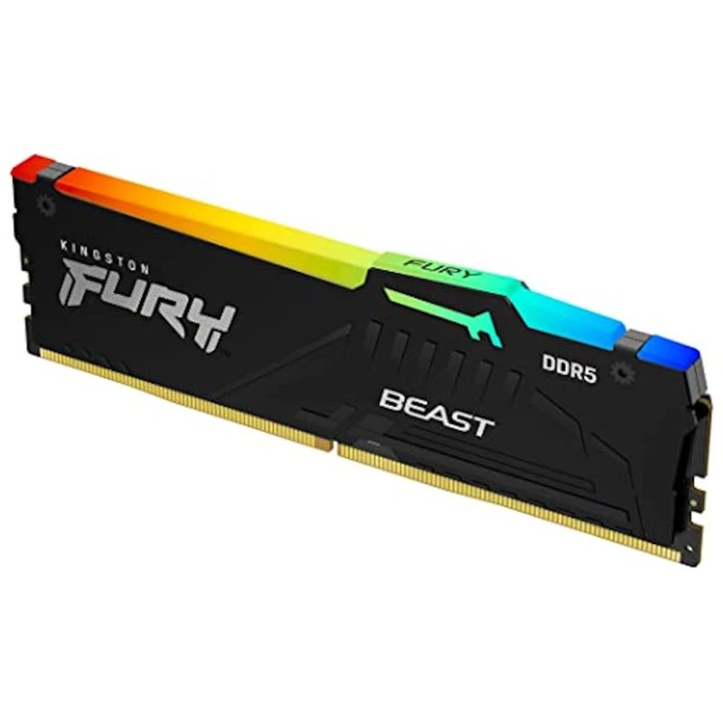 Kingston 64GB 5600MHz DDR5 RGBFury Beast (2x32GB) RGBCL40, XMP 3.0 Ready, - image 1