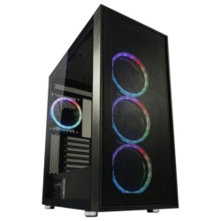LC-Power Case Gaming 802B 4x 120mm RGB fans Black_Wanderer_X - ATX gaming case - thumbnail 1