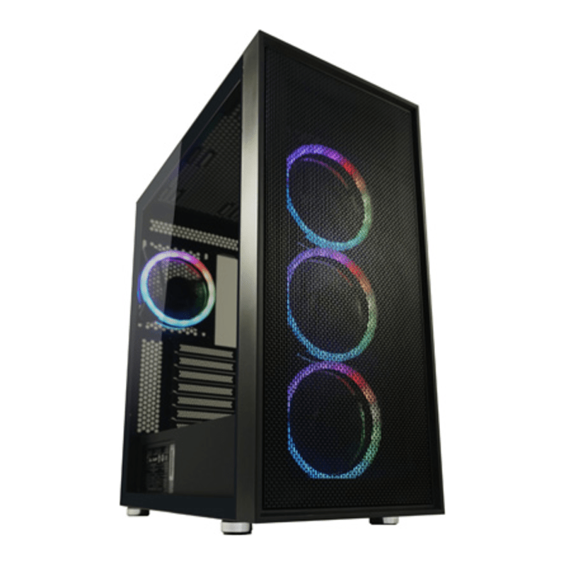 LC-Power Case Gaming 802B 4x 120mm RGB fans Black_Wanderer_X - ATX gaming case - image 1