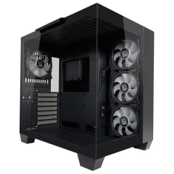 LC-Power Case Gaming 809BE-ATX, ATX, Micro ATX, MiniITX4x 120mm ARGB fans, tempered glass - thumbnail 1