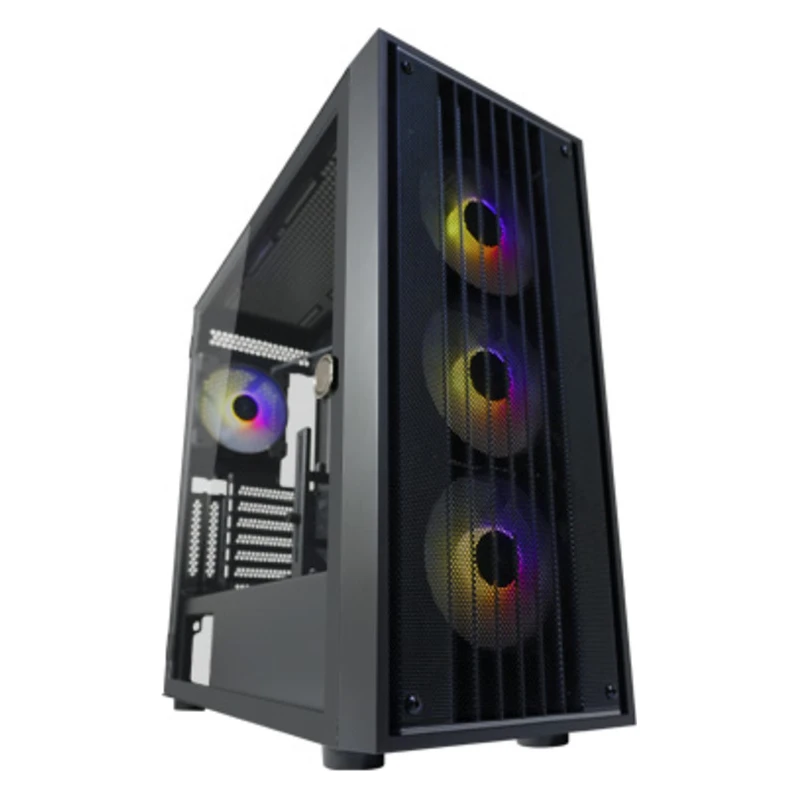 LC-Power Case Gaming 810BE-ATX, ATX, Micro ATX, MiniITX4x 120mm ARGB fans, tempered glass - image 1