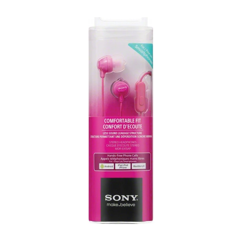Sony slušalice EX-15 pinkIn-Ear, mikrofon - image 1