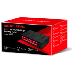 Mercusys MS105G 5-Port10/100/1000 Mbps DesktopSwitch - thumbnail 4