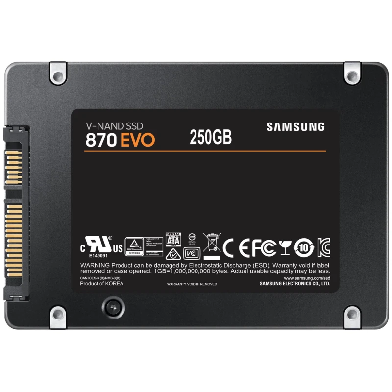 SAMSUNG SSD 870 EVO 250GB2.5'' SATA3;V-NAND MLC560MB/s read,530MB/s write - image 1