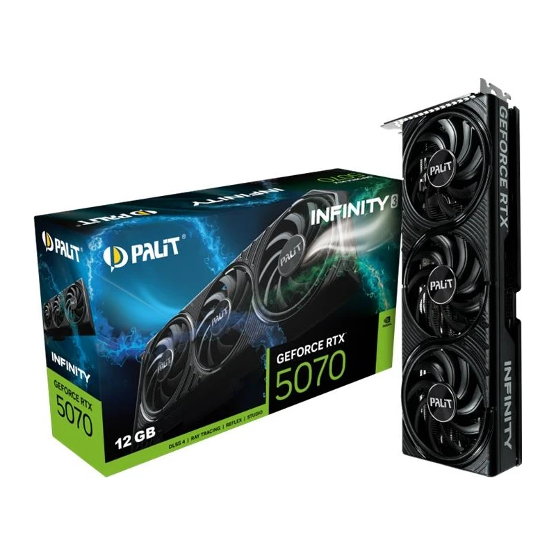 PALIT VGA 5070 Infinity 3 12GB 12GB GDDR7, 192-bit, 3x DP, 1x HDMI - image 1